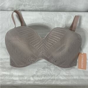 ThirdLove Bra 32G Dusty Pink NEW Everyday Lace T Shirt Padded Underwire